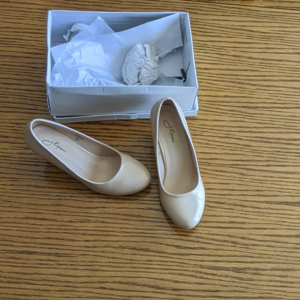Nude Wedge Heel